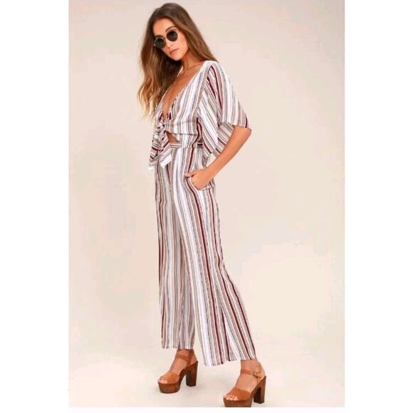 Faithfull the Brand Tilos Striped Jumpsuit Franklin Stripe size US 2 UK 6 - Picture 2 of 8